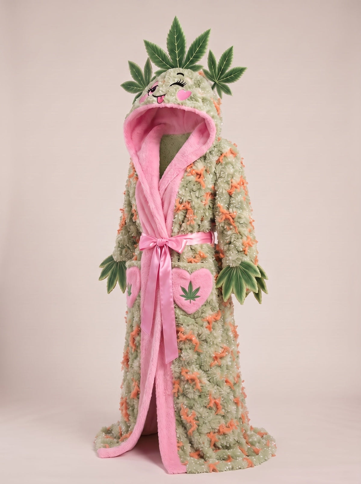 Wake & Cozy robe, three-quarter view